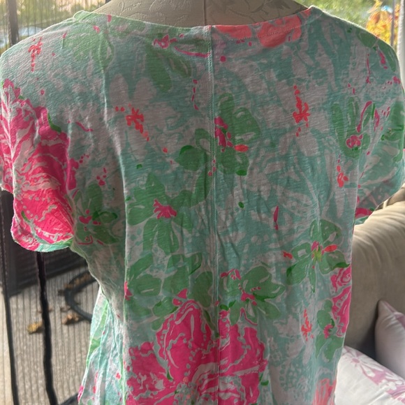Lilly Pulitzer Linen V Neck Top - Picture 4 of 8